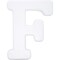 Foam Letters for Crafts, Letter F (White, 12 in)